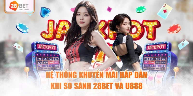 Hệ thống khuyến mãi hấp dẫn khi so sánh 28BET và U888