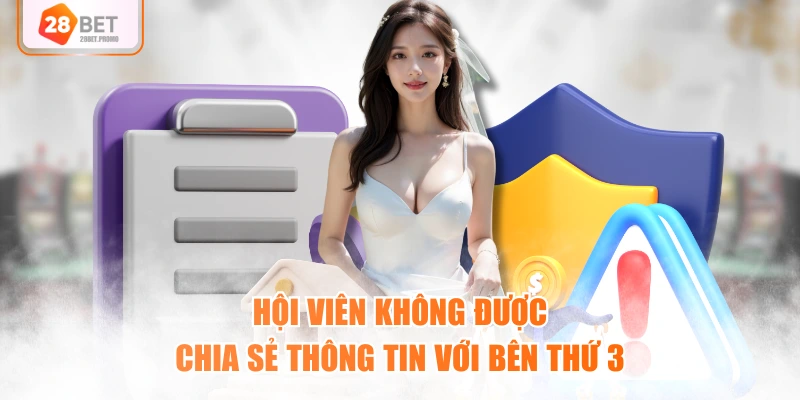 Hội viên không được chia sẻ thông tin với bên thứ 3