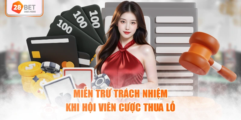 Miễn trừ trách nhiệm khi hội viên cược thua lỗ
